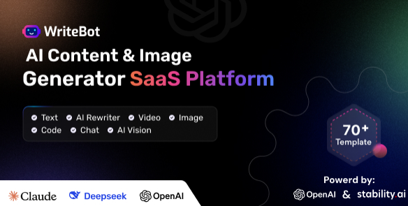 WriteBot - AI Content Generator SaaS Platform